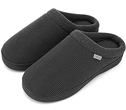 UBFEN Mens Slippers for Indoor Bedroom Memory Foam