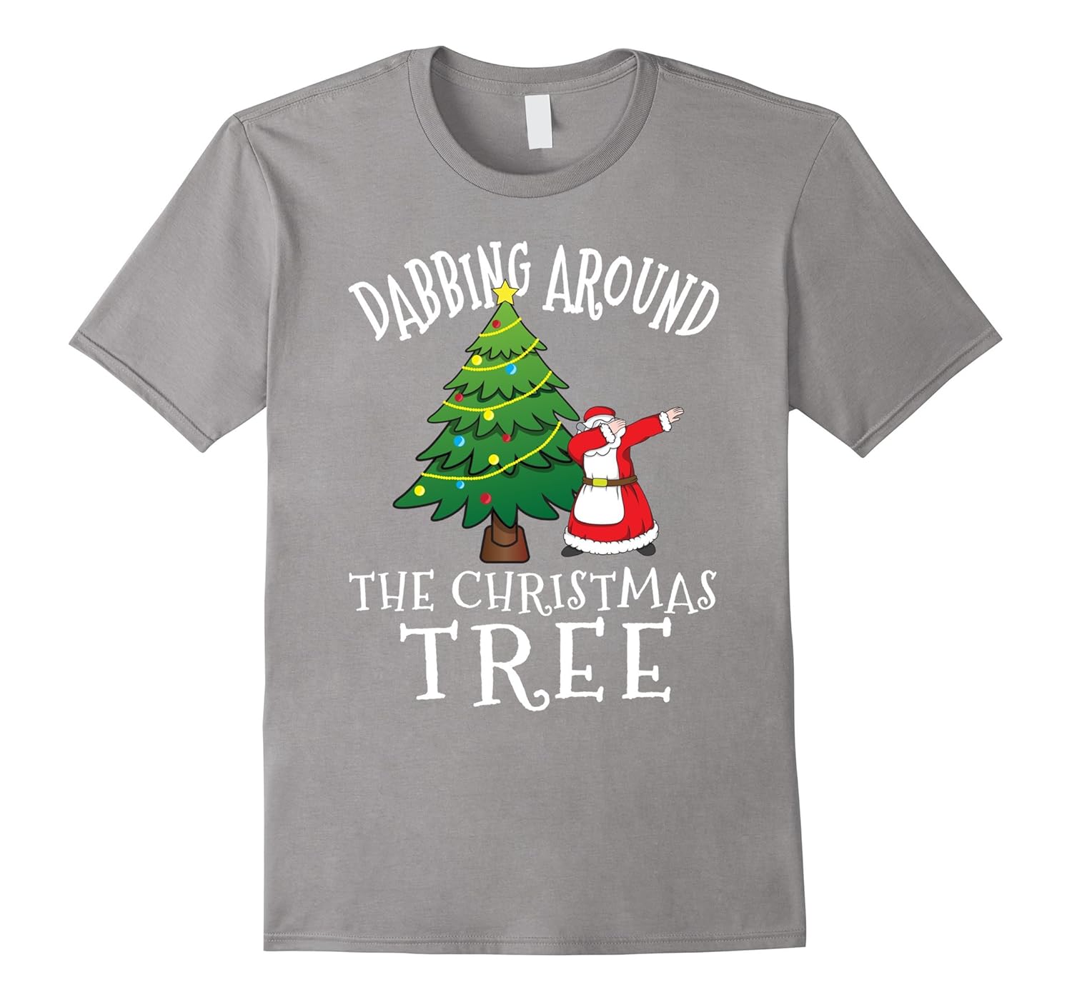 Dabbing Mrs Claus T-Shirt - Santa Claus Christmas Tree Shirt-ANZ