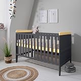 Tutti Bambini Rio 2-in-1 Cot Bed with Top Changer Oak Slate Grey 0-6y