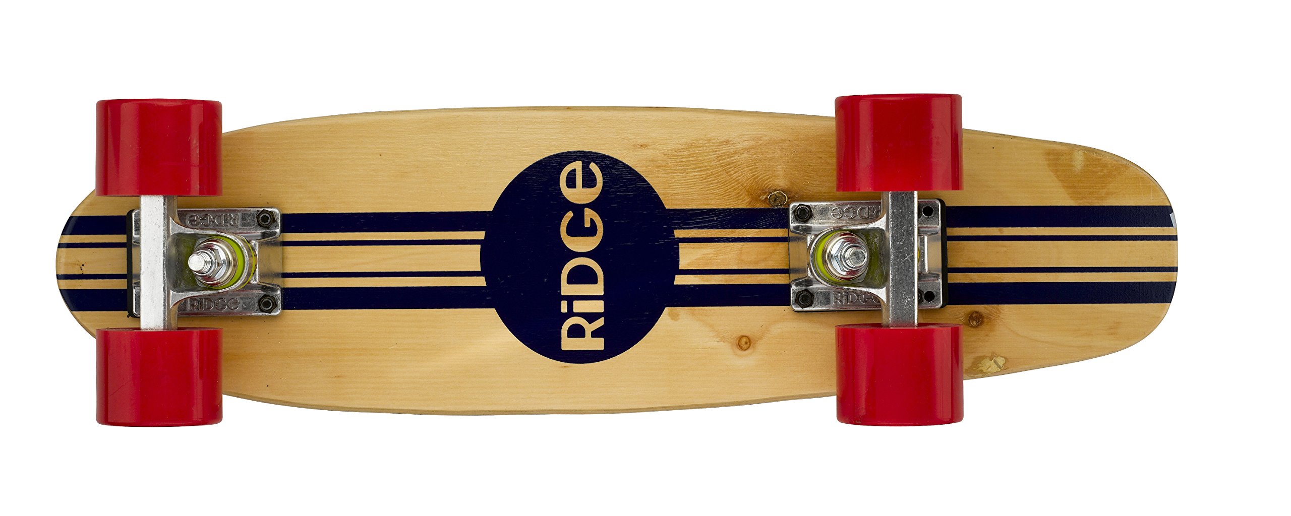 Complete 55cm Maple Wooden Retro 22” Mini Cruiser Board by Ridge Skateboards