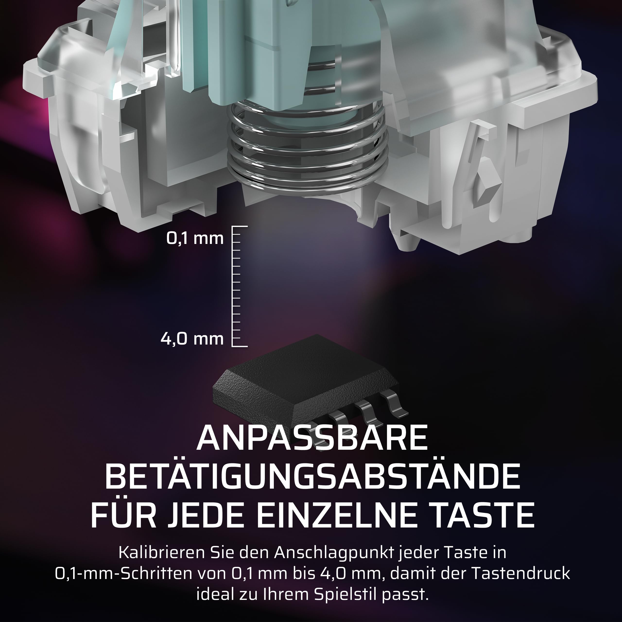 Corsair K70 PRO TKL RGB Mechanische Kabelgebundene Gaming-Tastatur – Geschmierte Hall-Effekt MGX Hyperdrive Einstellbare Schalter, Gleichzeitiger SOCD und Rapid Trigger, 8000Hz, QWERTZ – Schwarz 7