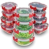 FineDine 24 Piece Glass Storage Containers with