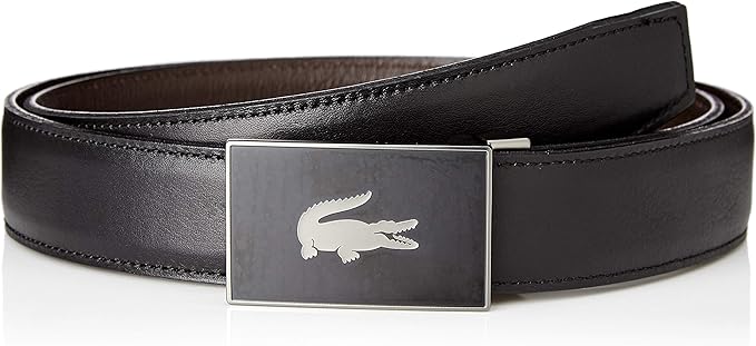 Amazon ラコステ 2バックルリバーシブルベルト Plm0873 メンズ ダークブラウン Eu 000 Free サイズ ベルト 通販