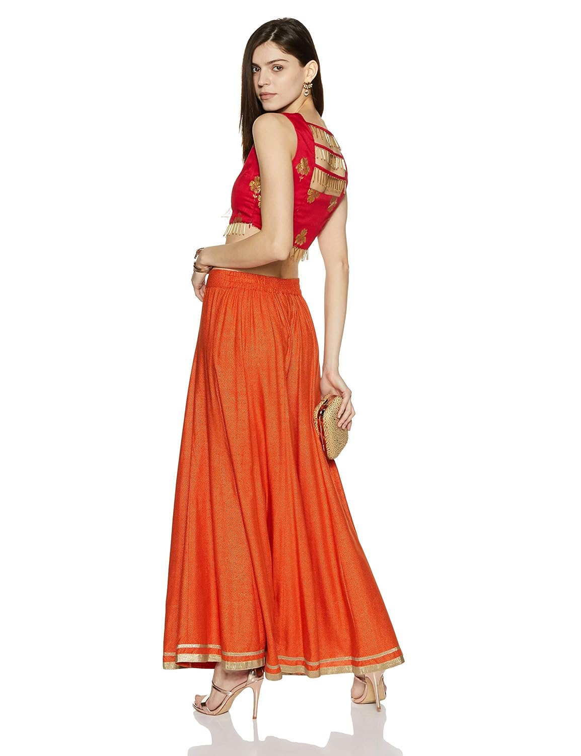 indya women's floral regular fit top