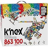 K’NEX Imagine: 100 Model Building Set – 863 Pieces, STEM Learning Creative Construction Model for Ages 7-10, Interlocking Eng