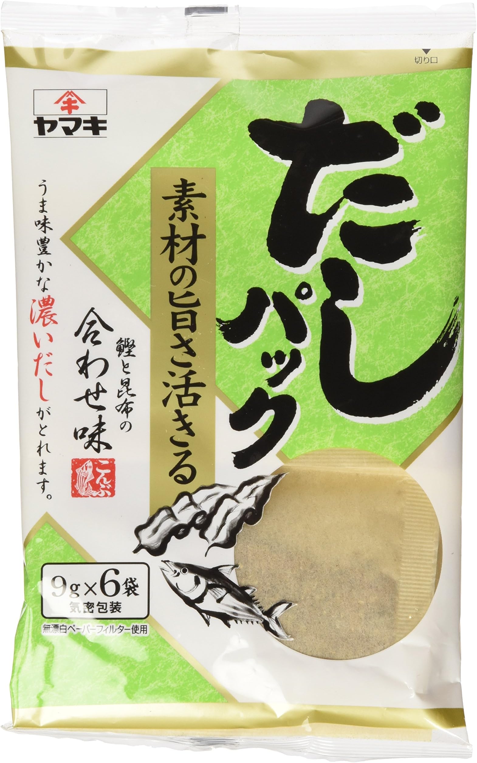 Yamaki Katsuo and Kombu Dashi Pack (Bonito and Kelp Soup Base Bag)1.9oz
