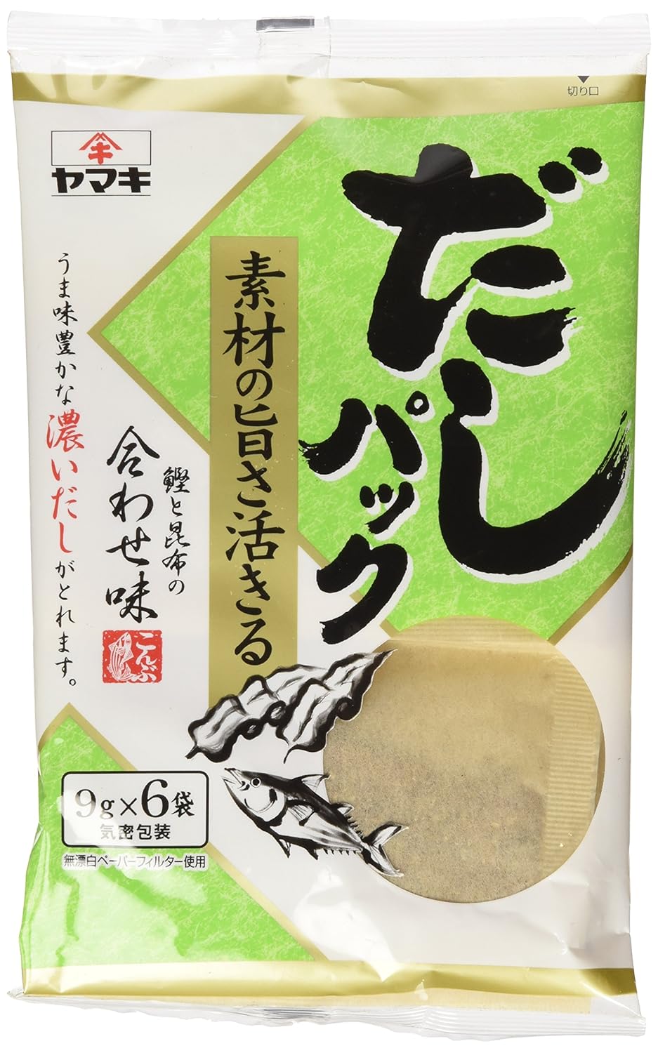 Yamaki Katsuo and Kombu Dashi Pack (Bonito and Kelp Soup Base Bag)1.9oz