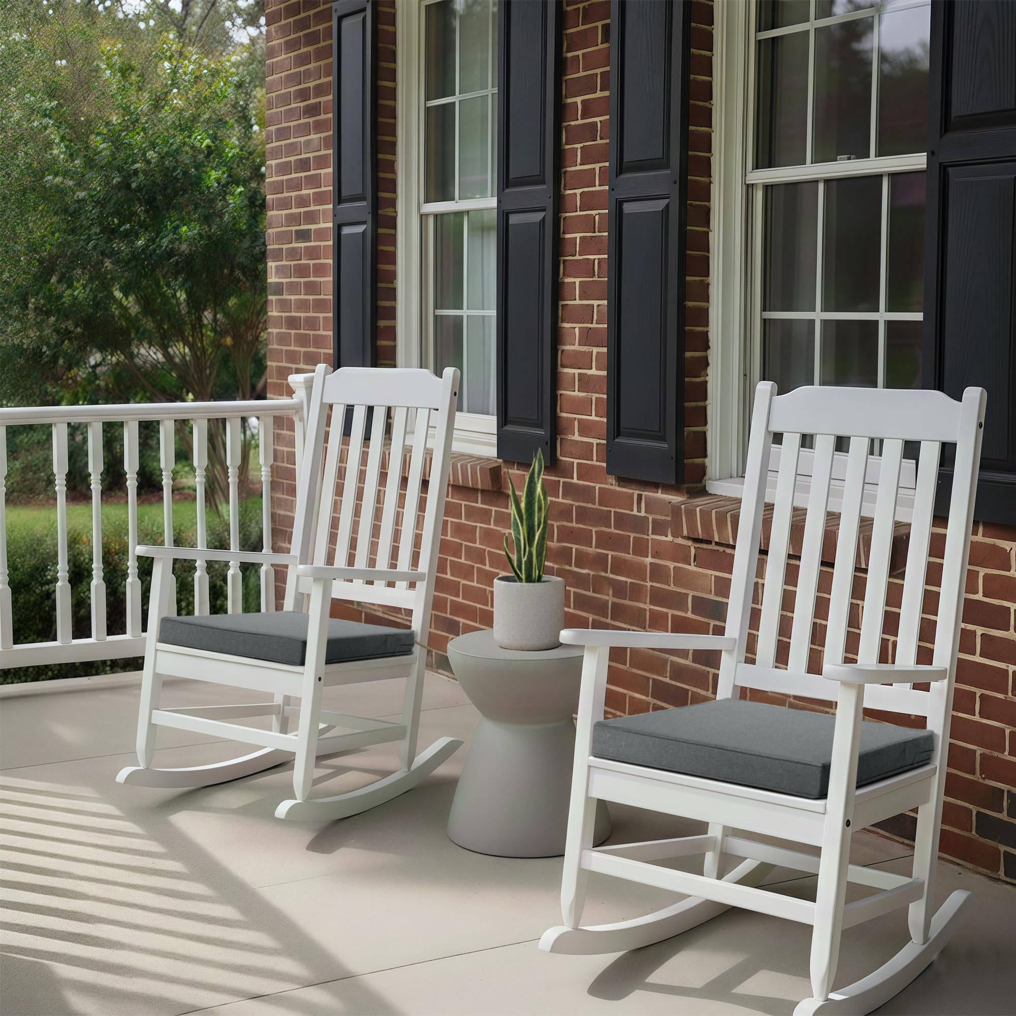 Condition photo showing As Is for fitfree outdoor chair cushions, water-resistant & fade-resistant, patio furniture square seat replac