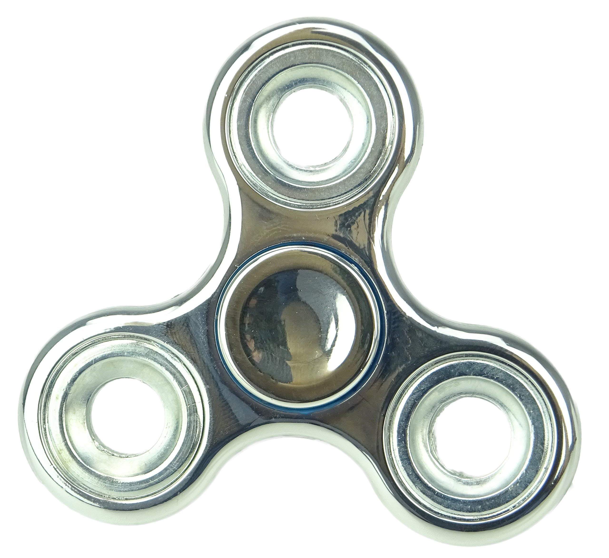 Christmas Concepts® - Exclusive Fidget Hand Spinner - Stress Reducer, Stress Relief, Autism - METALLIC SILVER