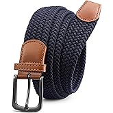 CHAOREN Mens Belt - Braided Stretch Golf Belt for Men 1 3/8"- Gift for Golf Pants Casual Shorts Jeans