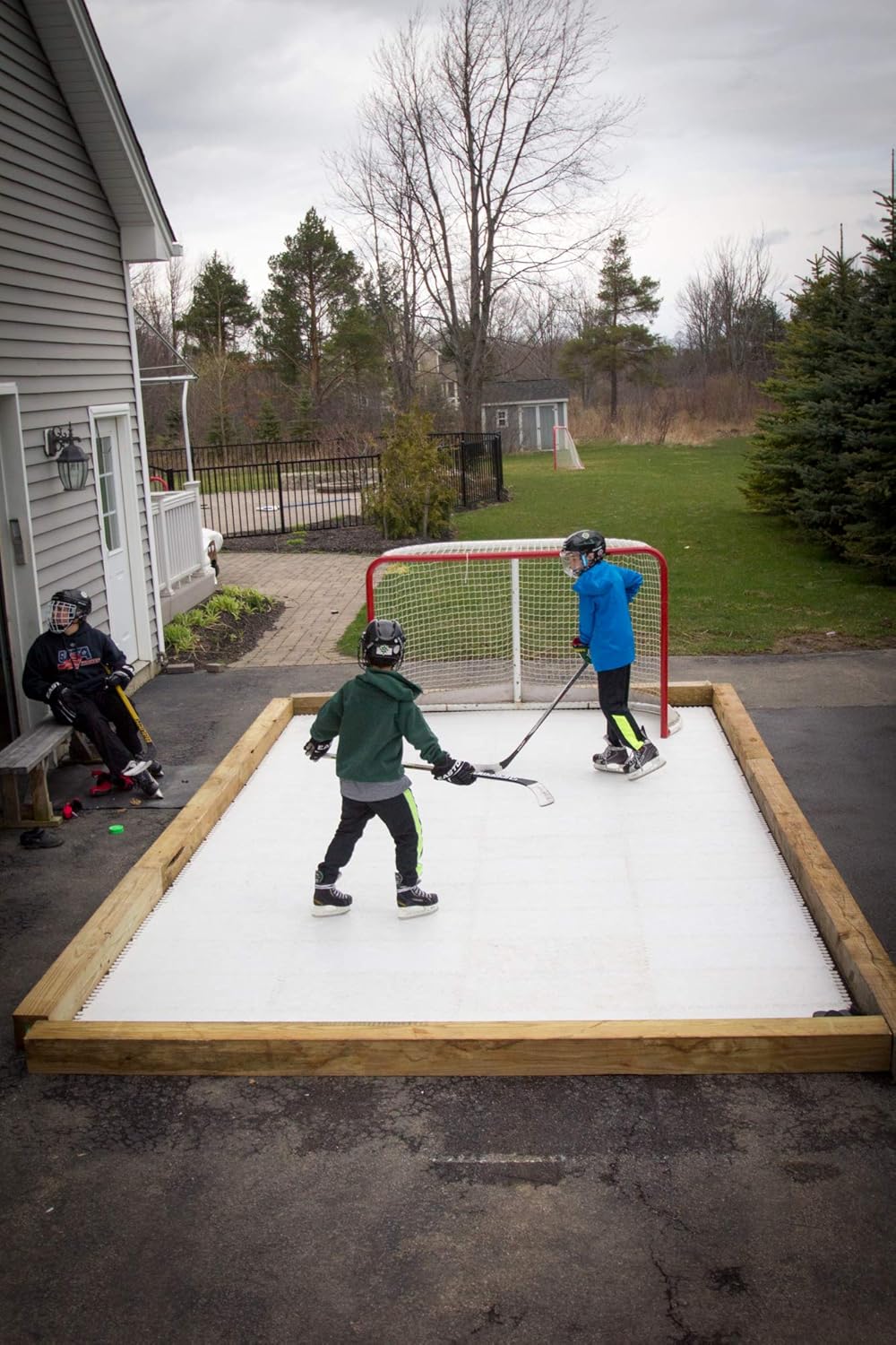 Skate Anytime - Synthetic Ice for Hockey - Skateable Artificial Ice Tiles - Backyard Ice Rink - Starter Kit : Sports & Outdoors