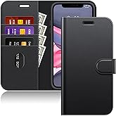 JETech Wallet Case for iPhone 11 6.1-Inch, Shockproof PU Leather Magnetic Flip Cover with Card Holder and Stand Feature (Black)
