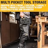 DEWALT Men’s Fairhaven Pro-Stretch Slim Fit Work Trousers Grey W34 L33 view 2