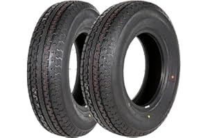 Set of 2 Anlibatt ST175/80R13 Radial Trailer Tire, ST 175/80 13, 175 80R 13 Trailer Tire, 6 Ply Load Range C, 91N