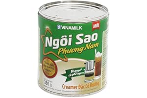 VIETSWAY Vinamilk Vietnamese Southern Star Sweetened Condensed Creamer Milk 13.4 oz Can - Green