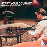 MAX Max SHOWKIT Beginner Electric Acoustic Guitar Starter Kit 40W Amp Natural view 8
