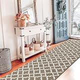 SHACOS Extra Long Hallway Runner Rug 60x300 cm Non Slip Brown view 4
