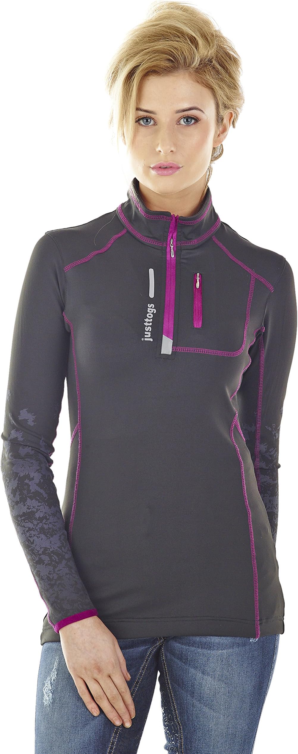 Just Togs Women's Air Cool Sport Rider Sports Top