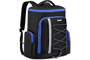 Liokesa PS5 Backpack, Gaming Carry Backpack Compatible with Playstation 5 / PS5 Slim / PS4 / Xbox One, Travel Carrying Case with Multiple Pockets for 15.6” Laptop and Gaming Accessories, Black& Blue
