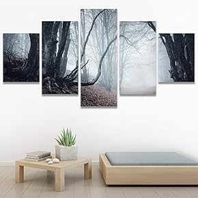 SIGNWIN 5 Panel Canvas Wall Art Modern Art...