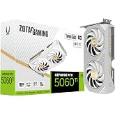 ZOTAC Gaming GeForce RTX 5060 Ti 16GB Twin Edge OC White Edition DLSS 4 16GB GDDR7 128-bit 28 Gbps PCIE 5.0 Gaming Graphics Card, IceStorm 2.0 Cooling, SFF-Ready, ZT-B50620Q-10M