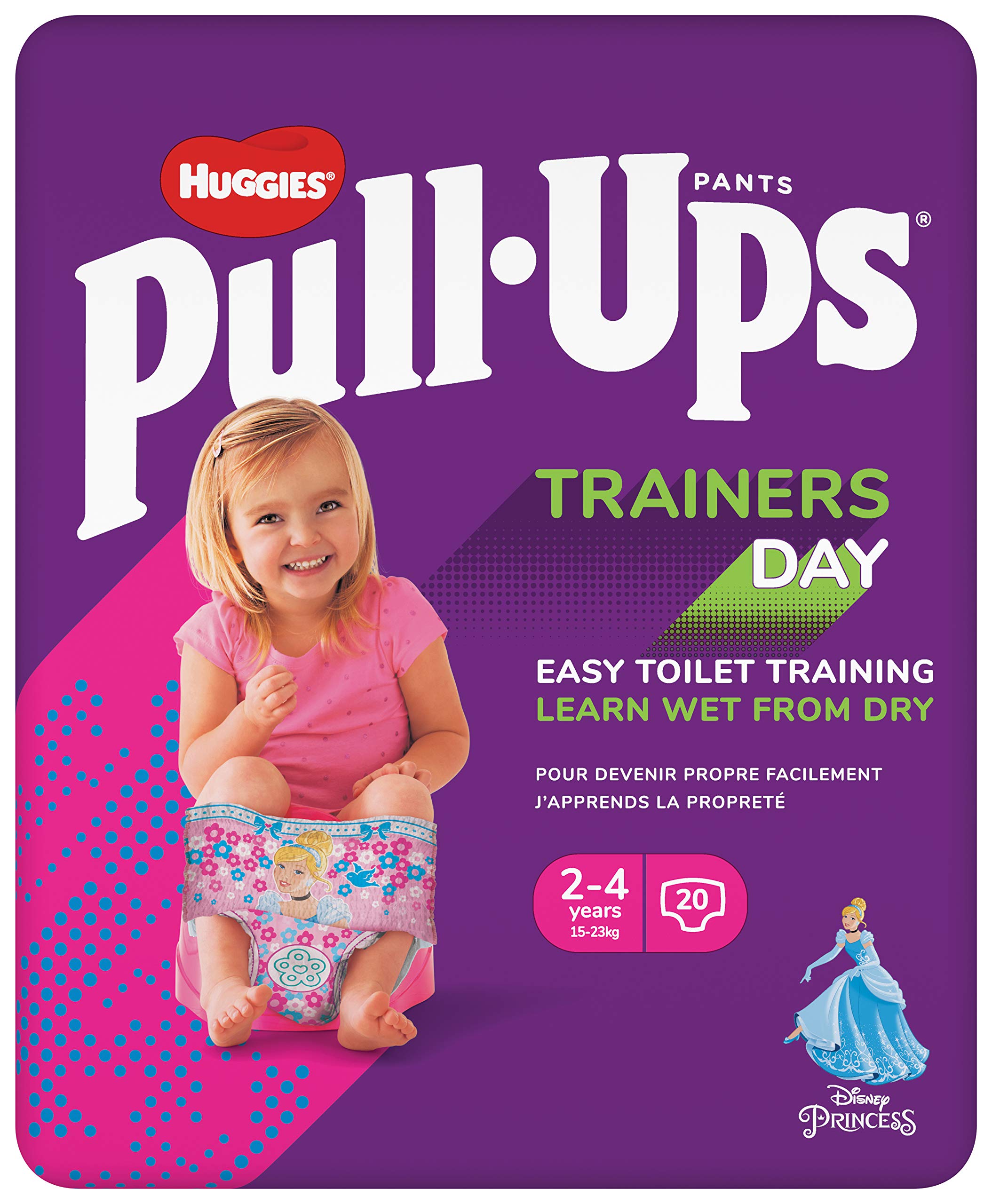 Huggies® Pull-Ups® Day Time Nappy Pants, Girl Size 6, 20 Pants
