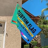 SXLONG Custom Flag Banner 2x3ft/3x5ft/4x6ft Personalised Design view 2