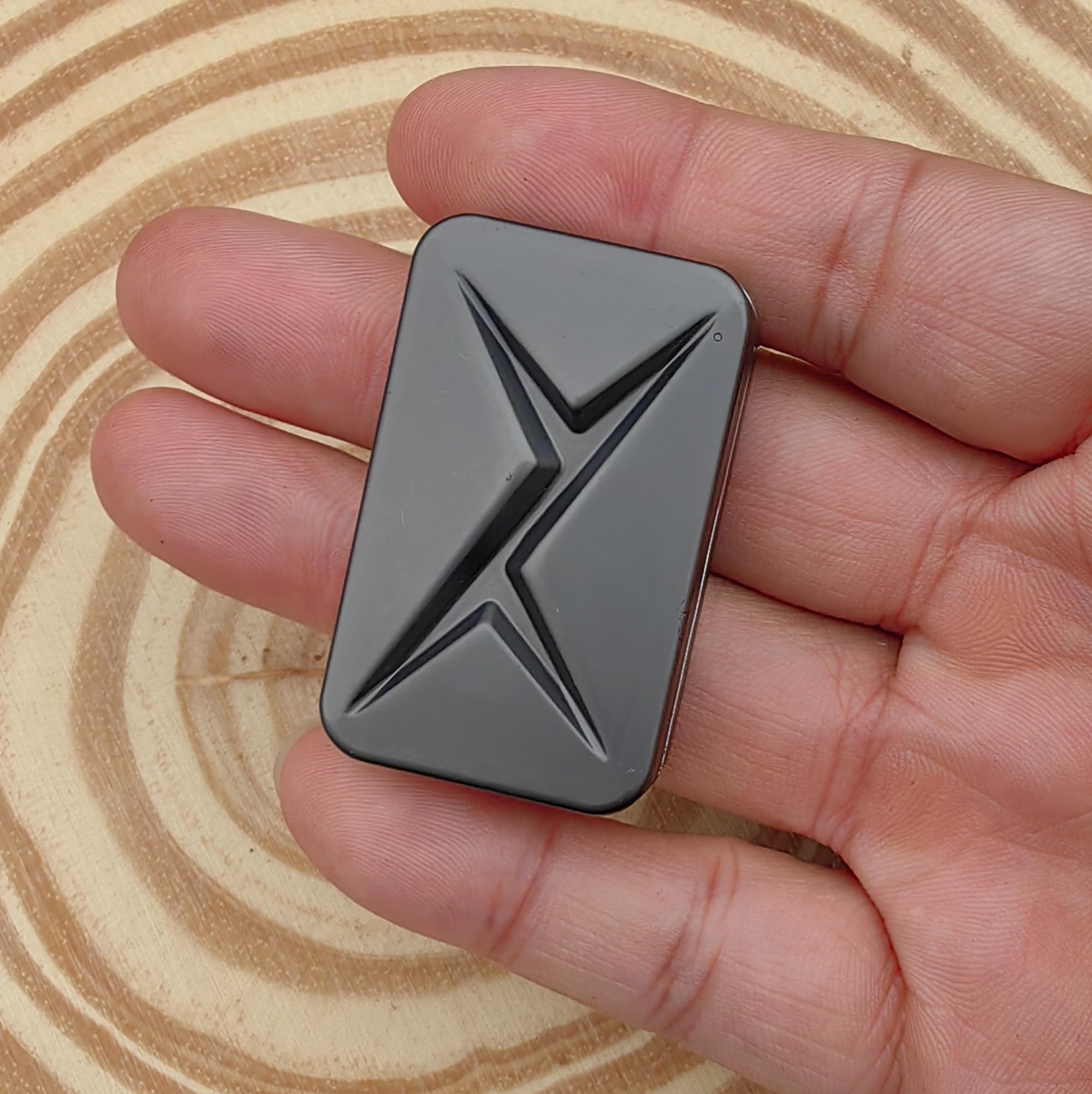 T-Conceal EDC Fidget Sliders Slider Metal Fidget Toys Stress Relief For Adults Magnetic Metal Infinite fidget (Black)