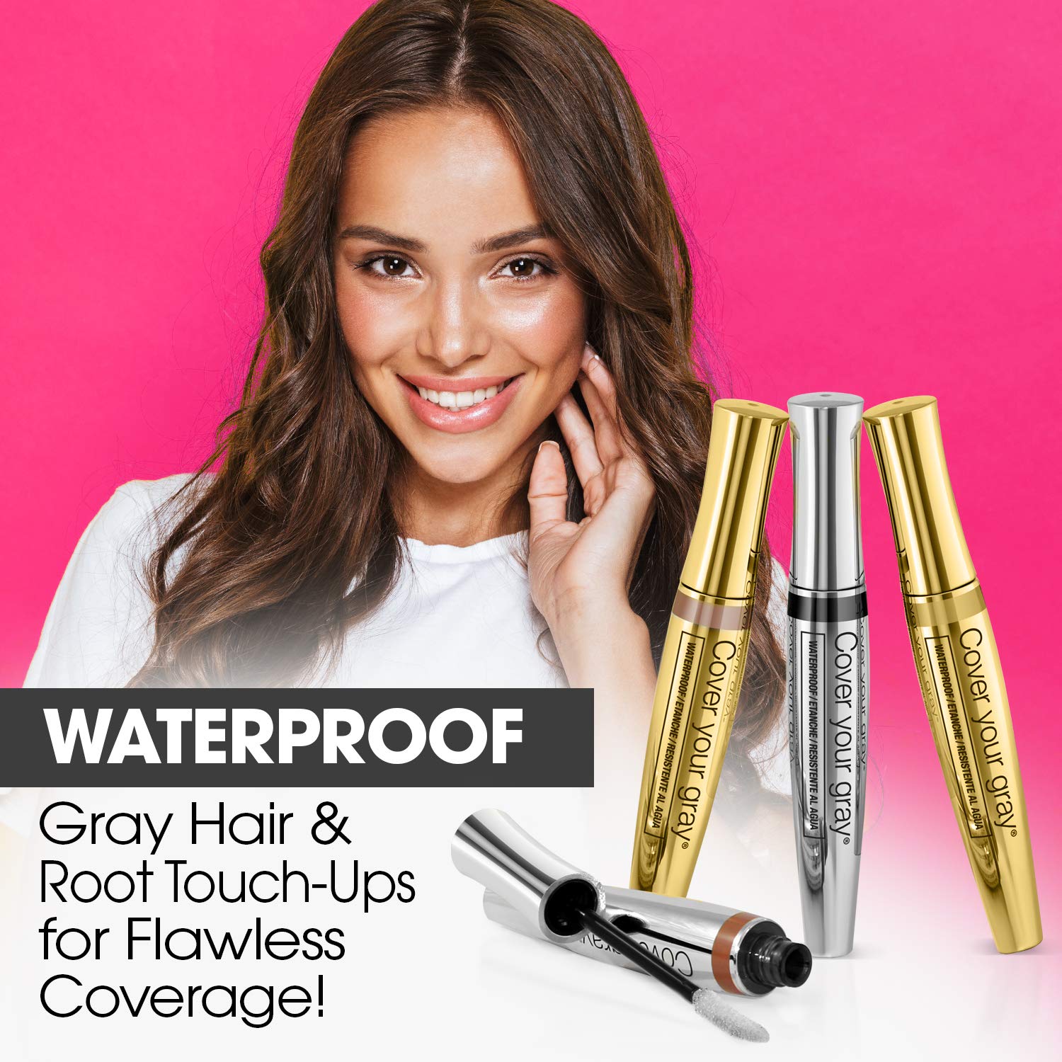 Cover Your Gray Fill in Powder - Medium Brown- Root Cover Up and Hair Volumizing Powder, Hair Filler For Thinning Hair, Root Touch Up Powder, Instantly Fills In Thinning Areas : Hair And Scalp Treatments : Beauty