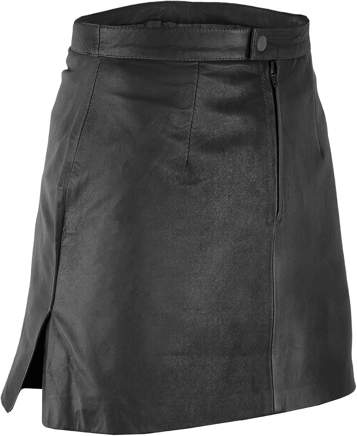 Trendy Mini Leather Skirt Natural Lambskin Nappa Business Rock Real