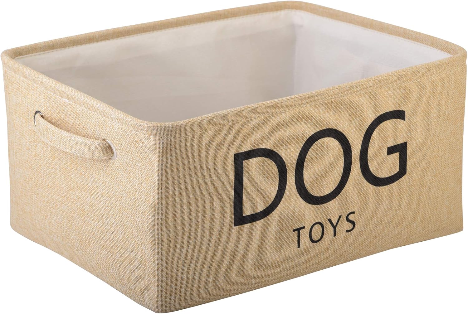 Xbopetda Canvas Dog Toy Basket Basket with Handles for Dogs Toy Storage