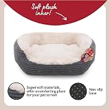 Rosewood Rosewood Jumbo Cord Plush Dog Bed Small 51x45cm Grey/Cream view 3