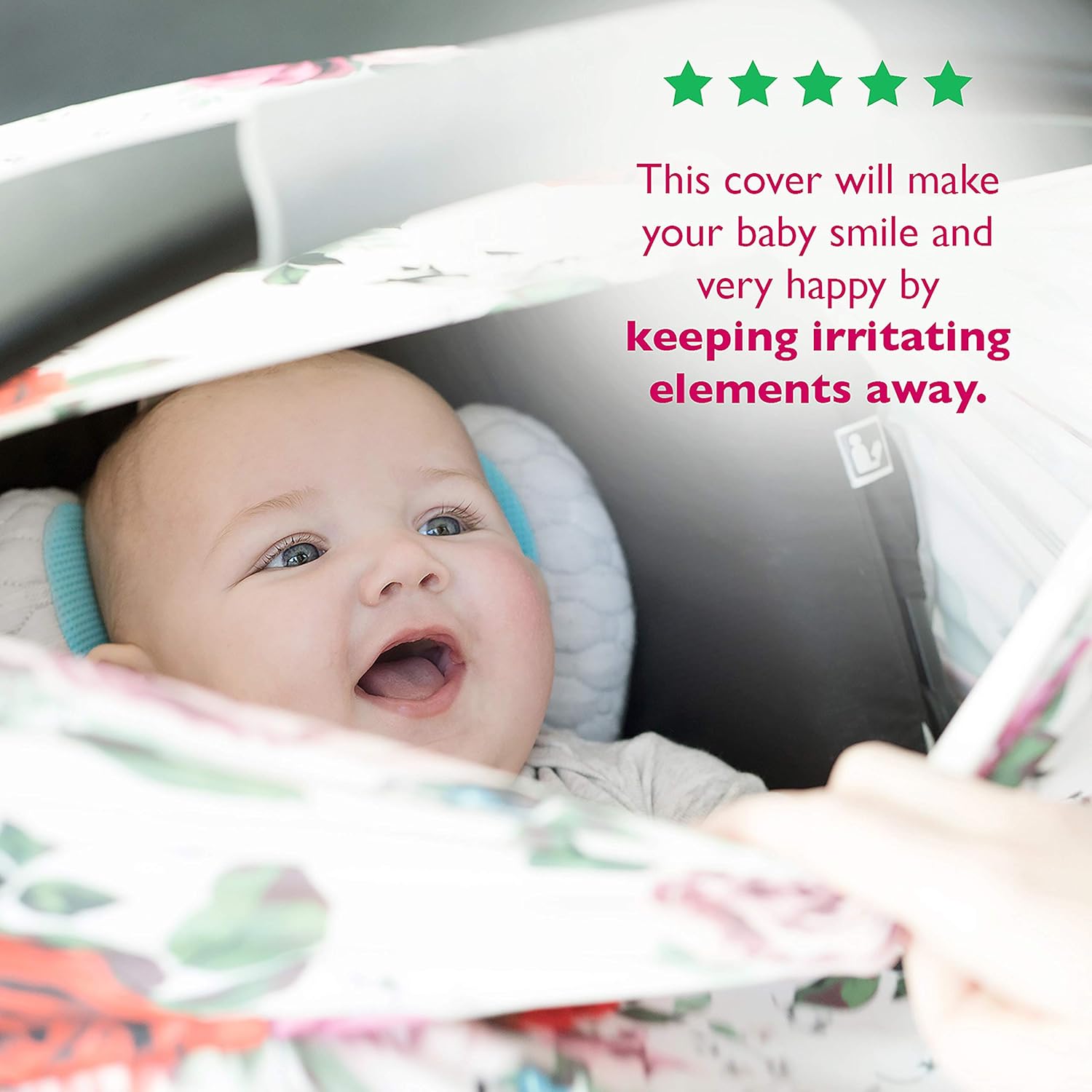 オープニング大放出セール 高品質伸縮性ベビー車のシートカバー キャノピー 授乳 授乳カバー Kutest N 貴重な インフィニティスカーフ ベビーカー ショッピングカート ベビーキャリア マルチ使用 ブルーとオレンジ overkut01 1 Red And Pink Flower