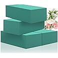 SupKing Floral Foams Blocks 4Pcs (7" L x 3.5" W x 2.1''H) Green Wet Dry Flower Foam Bricks Large Florist Plant Foam for Artificial and Fresh Flower Arrangement