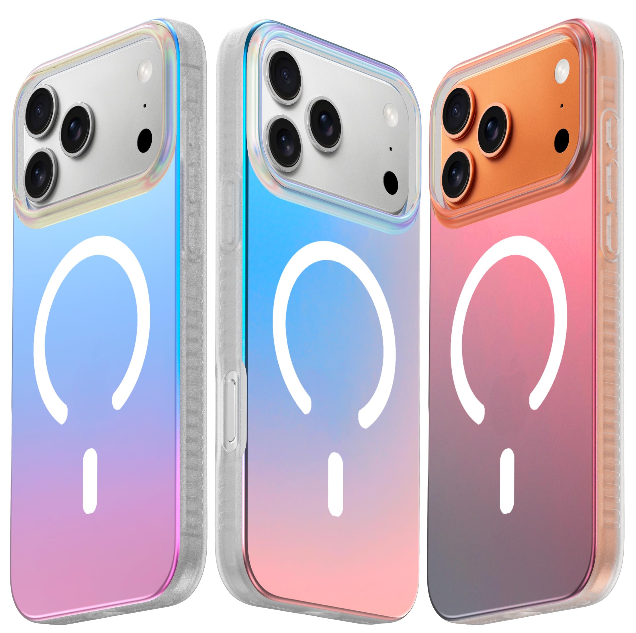 Photo 1 of LONLI Hue for iPhone 17 Pro Case – Dynamic PrismGlow Color-Shift Iridescent Phone Cover, Slim Shock-Absorbing, Compatible with MagSafe & Magnetic Wireless Charging