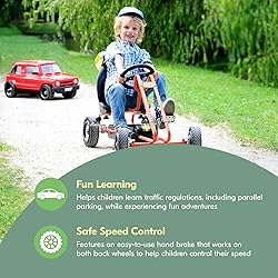 hauck Kids Pedal Go Kart, 4 Wheel Bike Cart, Ages