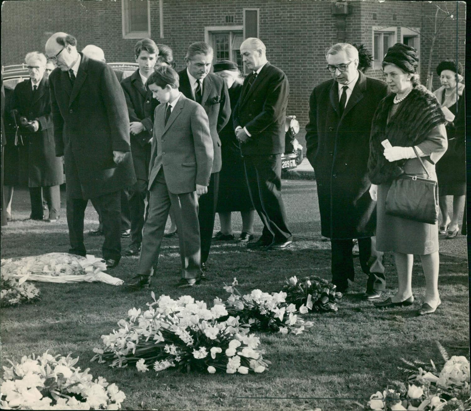 Vintage photo of Lord Morrison at a funeral Entertainment