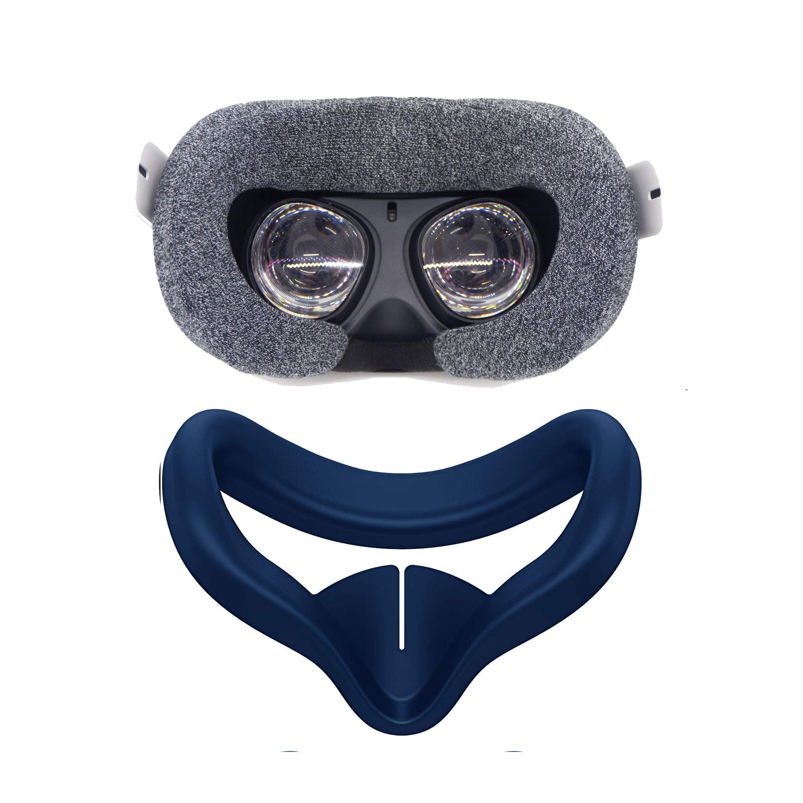 Pace VR Cover Set for Oculus Quest 2 (Silicone + Sweat Absorbent Fabric Cover)
