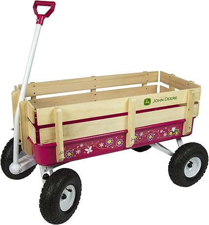 john deere pink wagon