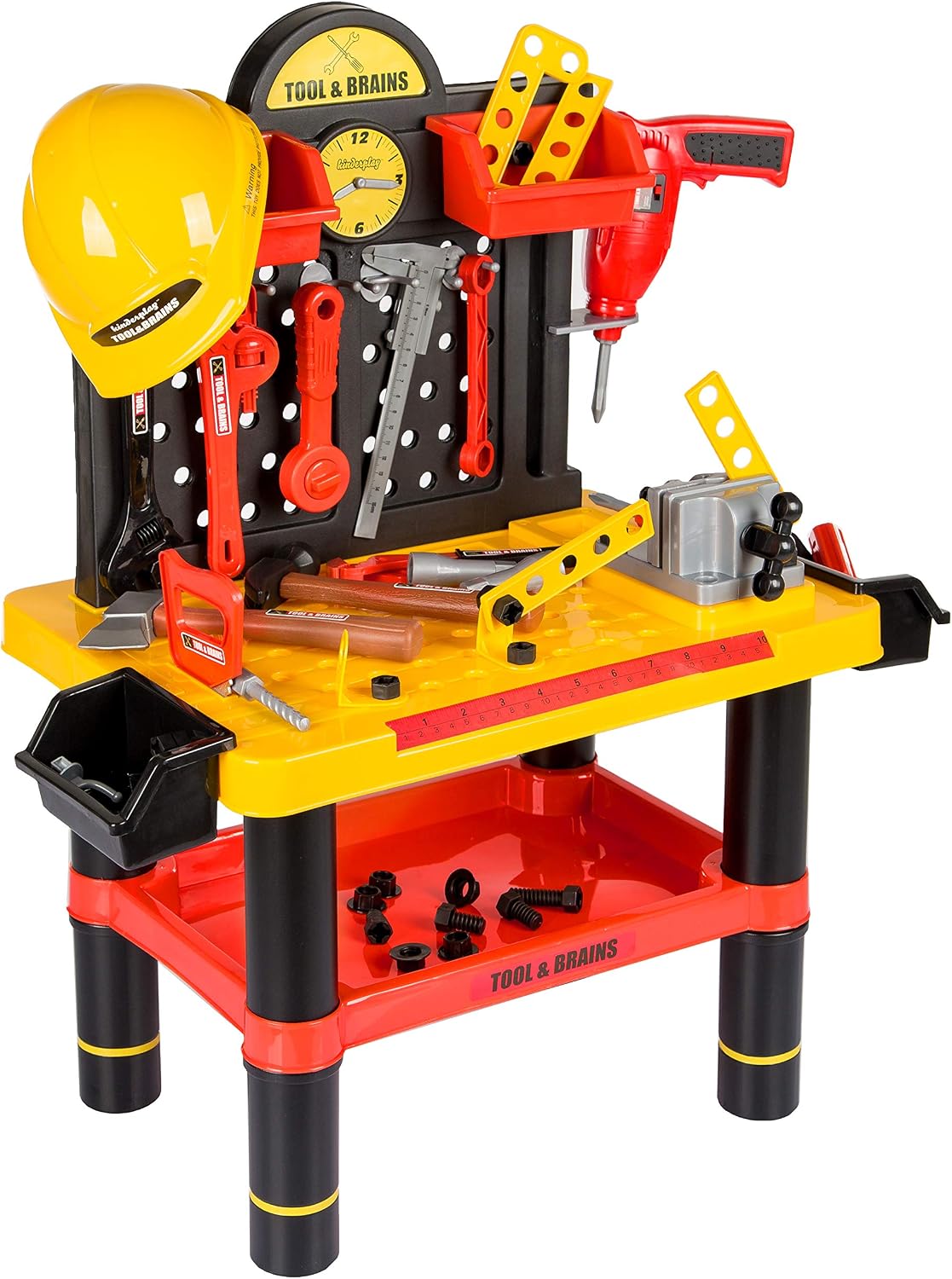 Kinderplay Kids Tool Bench, Yellow, 38 x 58 x 68 centimètres - Image 4