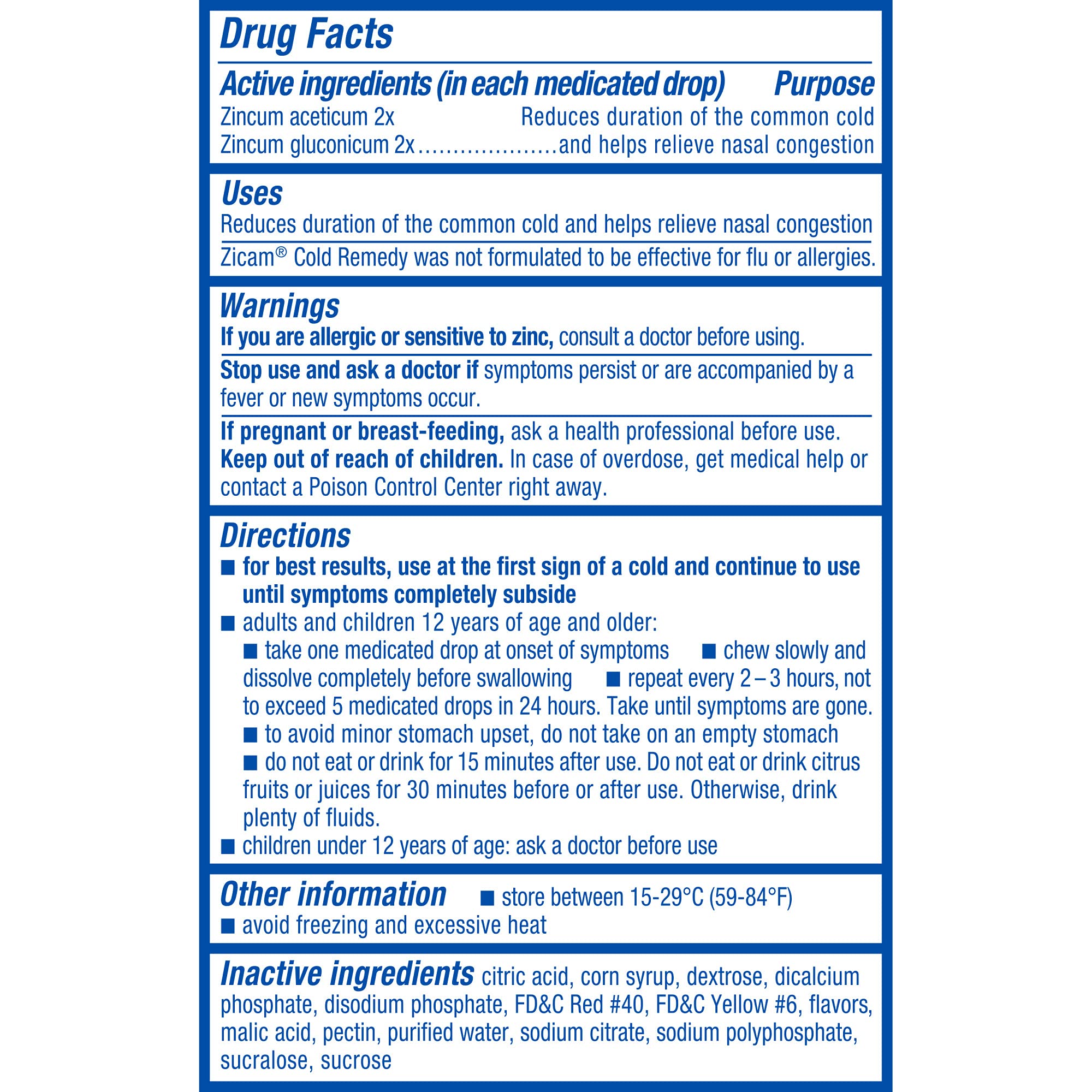 Zicam Cold Remedy Zinc Medicated Fruit Drops, Ultimate Orange, 25 Count (Pack of 1)