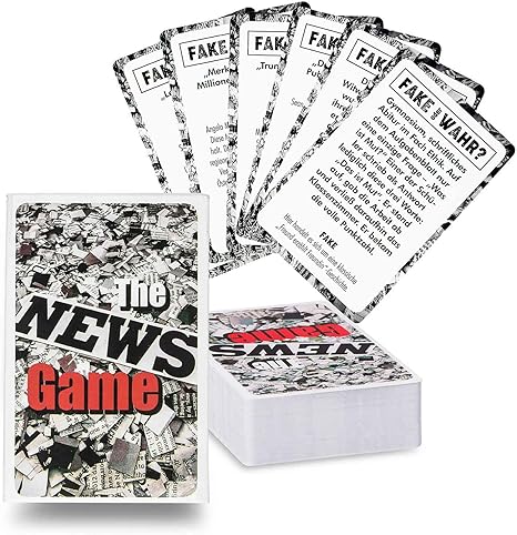 The News Game Kartenspiel Partyspiel Real Oder Fake News Das Gesellschaftsspiel Quartett Mit Den Schier Unglaublichsten Geschichten Mit Riesigem Spiele Umfang Mit 120 Karten Deutsche Version Amazon De Kuche Haushalt