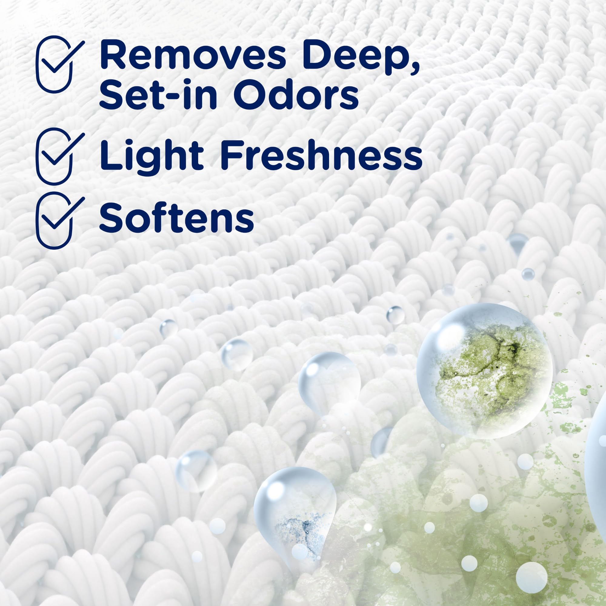 Downy Rinse & Refresh Free & Gentle Laundry Odor Remover and Fabric Softener, Fragrance Free, 48 fl oz, No Dyes or Heavy Perfumes
