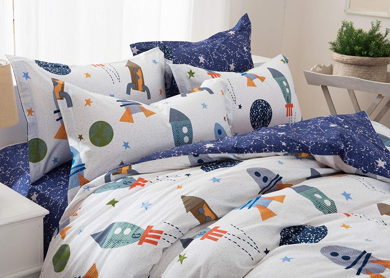 SPACE BOYS CD5枚セット Amazon.com: Brandream Twin Size Kids Bedding Set 100% Cotton Boys