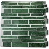 Art3d Marble Design Peel and Stick Backsplash, 10-Sheet, 12 x 12 in, Green | Lightweight, Self Adhesive, Moisture Resistant, Easy to DIY, Modern Style, for Kitchen, Bedroom, Ideal for New Home Buyers