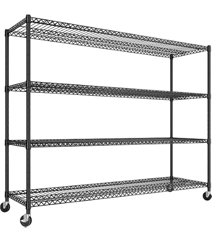 Aazon.co: 48x24x72 Prie Heavy Duty Chroe 5-Tier Steel Wire Shelving NSF 4000 LBS AX Aazon.co: 48x24x72 Prie Heavy Duty Chroe 5-Tier Steel Wire Shelving NSF 4000 LBS AX