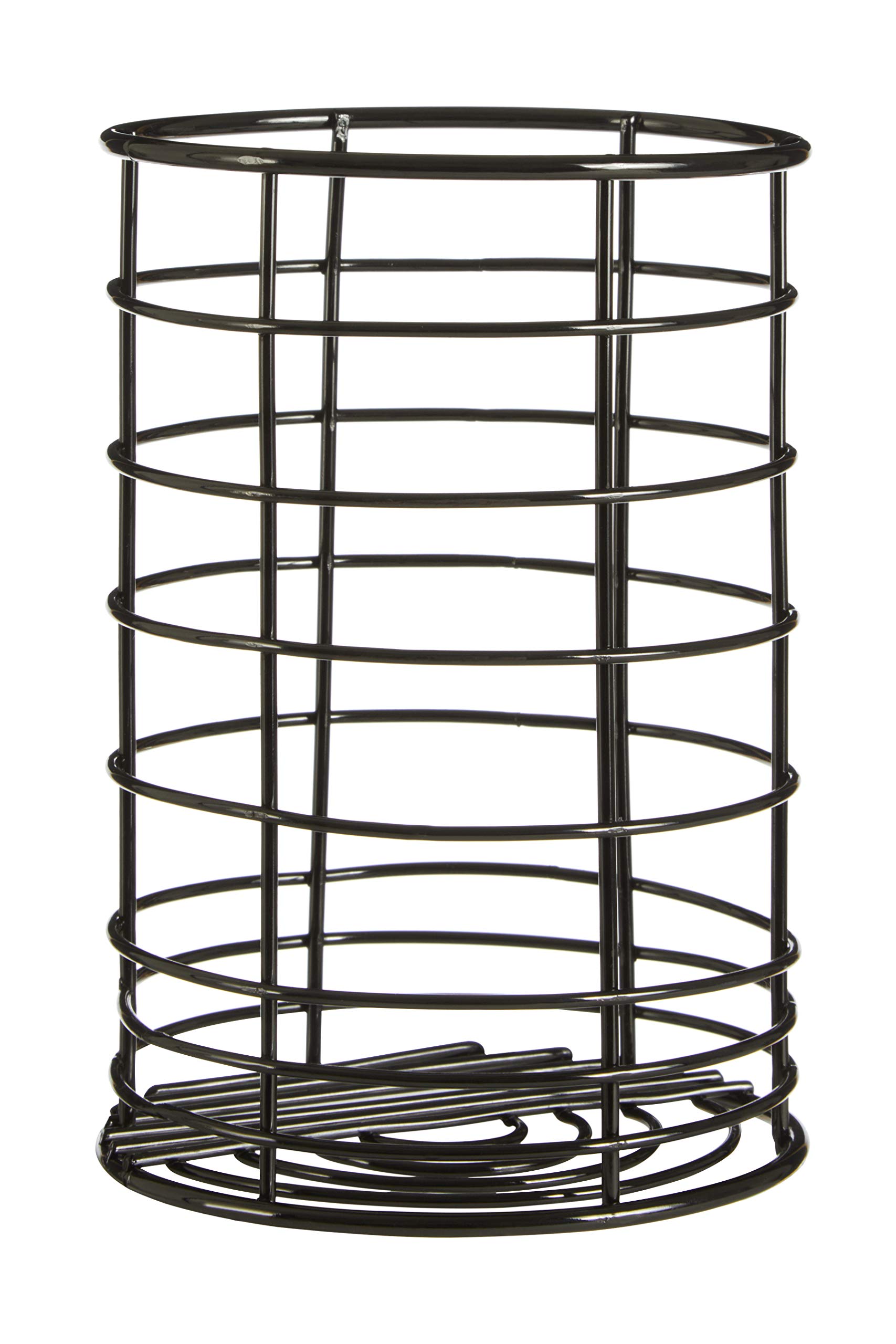 Premier Housewares Sleek Black Nickel Finish Utensil Holder | Functional Kitchen Utensil Holder For Storing Things | Secured Base Utensil Holder | Stable Holder For Kitchen