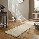 Abaseen Cream Shaggy Rug 120x170 cm Thick Pile Non-Slip Living Room view 6
