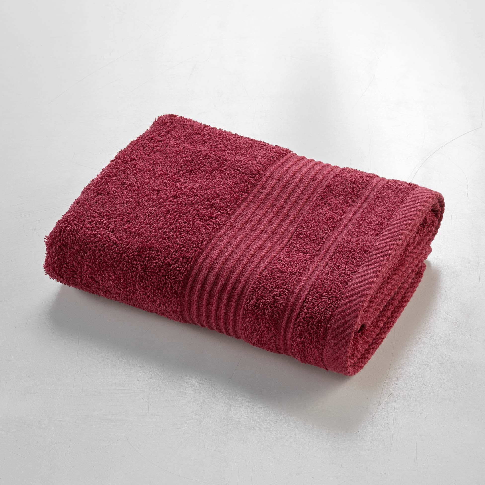 Douceur d'Intérieur, Hand Towel (50 x 90 cm) Tendresse Ruby, Plain Sponge