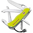 Victorinox Rescue Tool with Nylon Pouch Swiss Army Knife, 13 Functions, Swiss Made Pocket Knife with Seatbelt Cutter and Glass Saw - Fluorescent Yellow